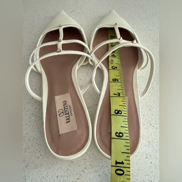 VALENTINO GARAVANI Rockstud Wispy 20 Leather Mules Size EU 37.5 US 7.5 - Picture 6 of 9